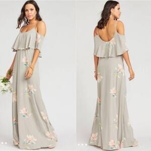 Show Me Your Mumu Caitlin Ruffle Maxi Dress - S